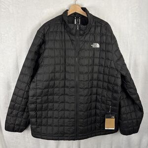 The North Face TNF Thermoball ECO Insulated FZ Puffer Jacket Black Size 3XL NWT